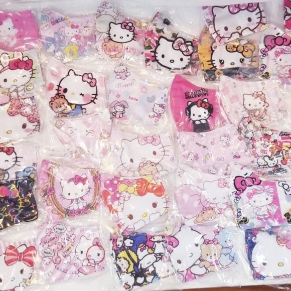 3x HANDMADE HK hello kitty sanrio FACE COVER MASK - Picture 8 of 13
